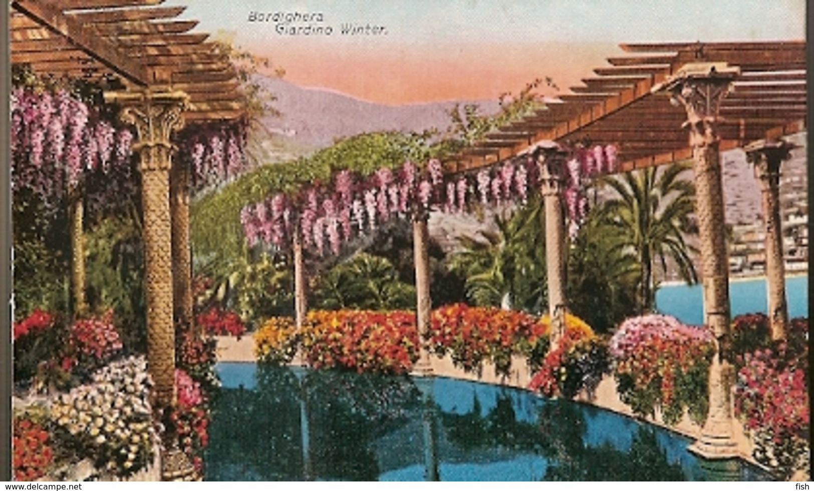 Italy & Marcofilia, Bordighera, Winter Gardens, Giardino Winter, Hotel Jolanda, Dublin Ireland 1929 (5757) - Storia Postale