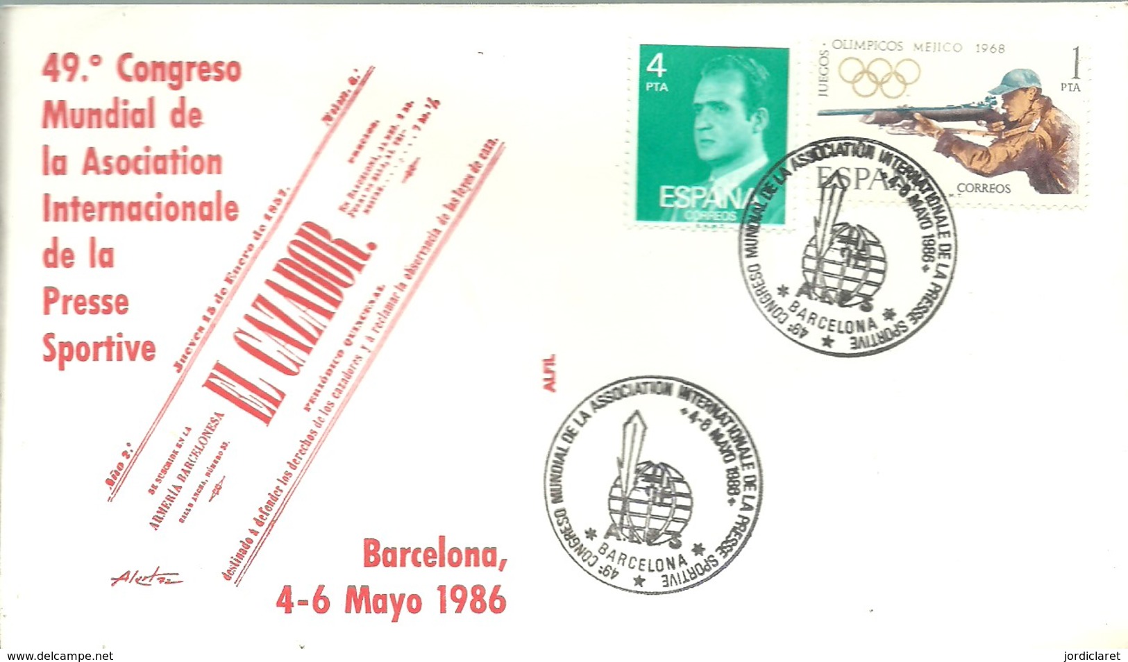 MATASELLOS 1986 BARCELONA - Cartas & Documentos