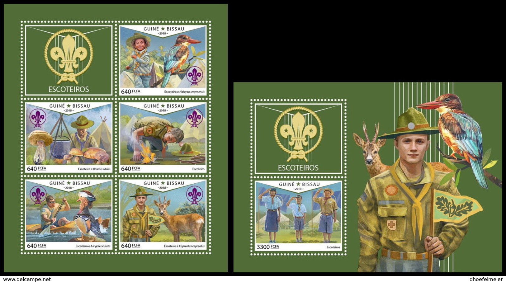 GUINEA BISSAU 2018 MNH** Scouts Pfadfinder M/S+S/S - OFFICIAL ISSUE - DH1842 - Nuevos