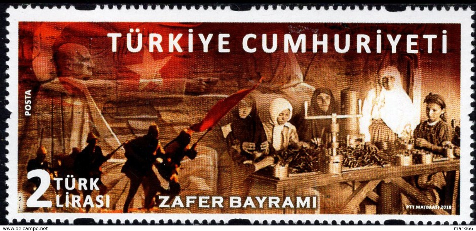 Turkey - 2018 - Victory Day - Mint Stamp - Ongebruikt