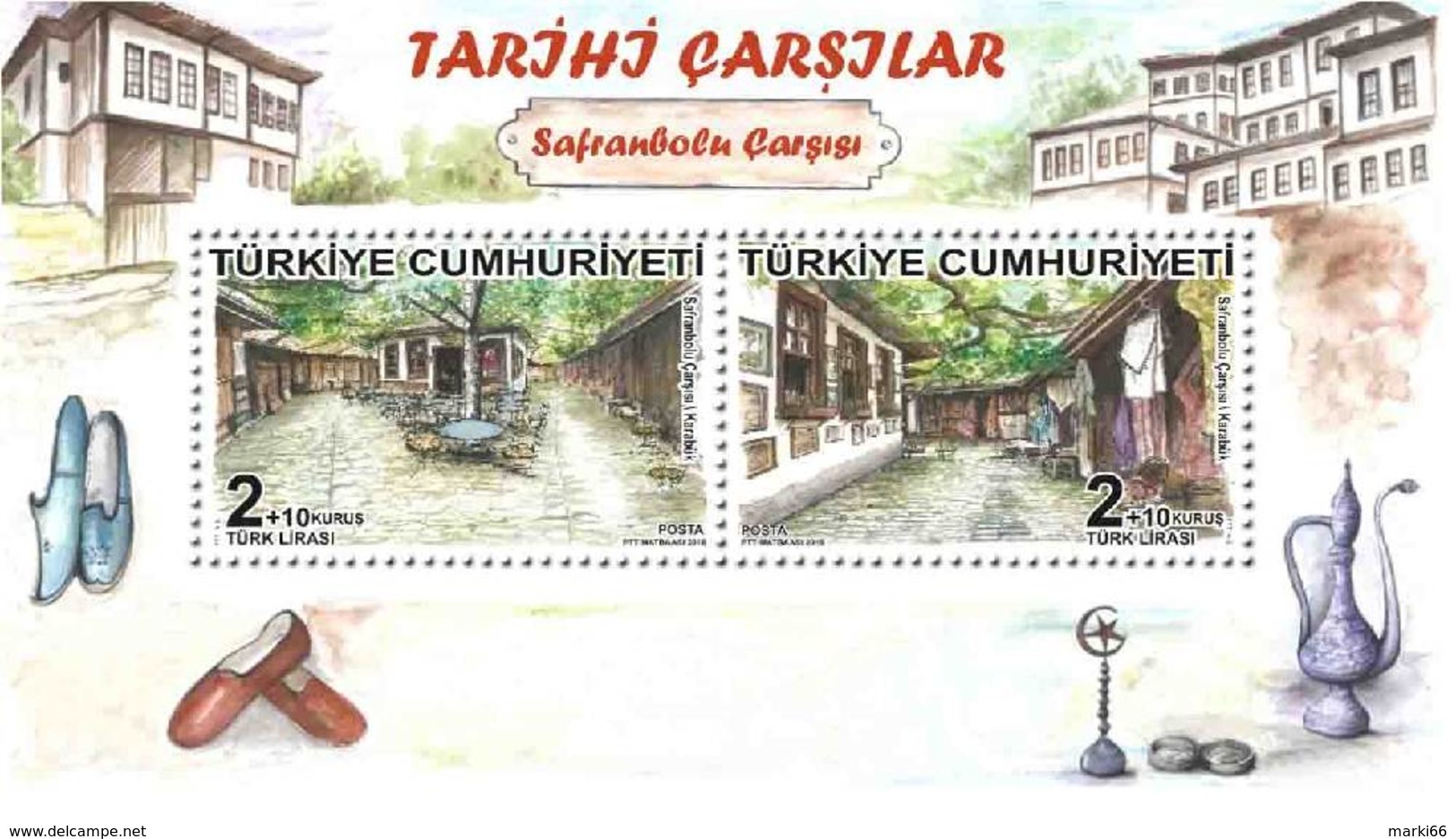 Turkey - 2018 - Historical Bazaars - Safranbolu - Mint Souvenir Sheet - Neufs