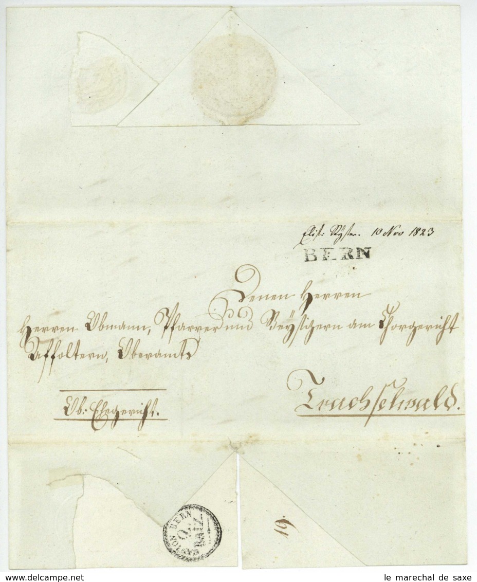 BERN Schweiz 1823 Chorgerichtsbrief Trachselwald Langnau Röthlisberger TEXT VON DIESBACH - Documents Historiques