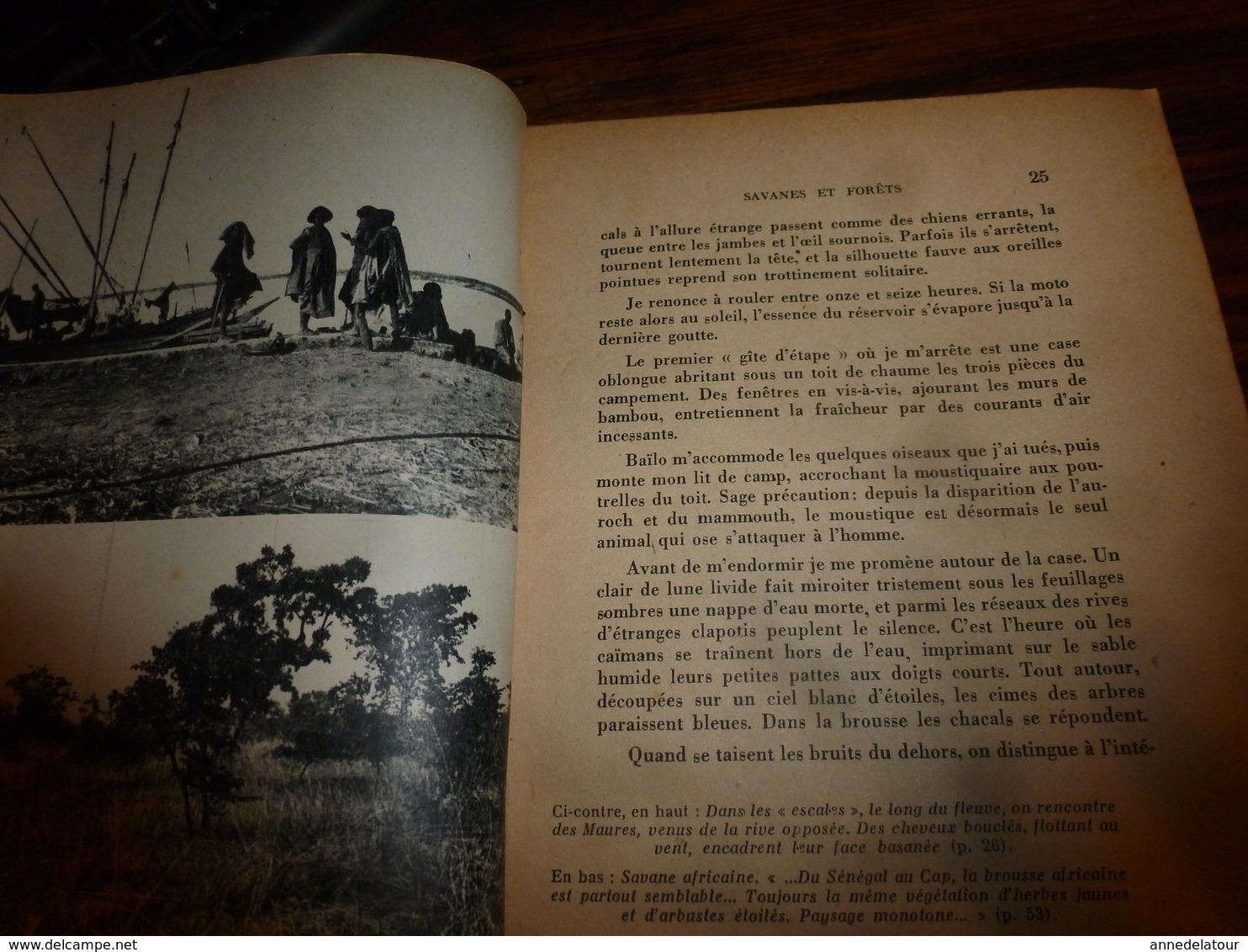 1944 SAVANES et FORÊTS par Jacques Soubrier (belles photographies nues de l'Afrique Noire, etc) Livre dédicacé à André