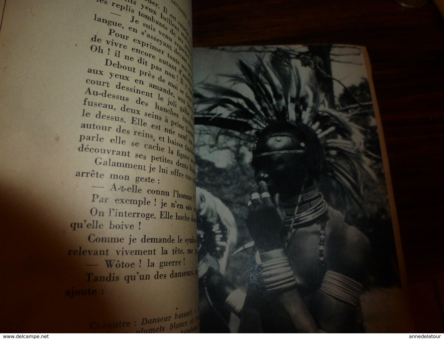 1944 SAVANES et FORÊTS par Jacques Soubrier (belles photographies nues de l'Afrique Noire, etc) Livre dédicacé à André