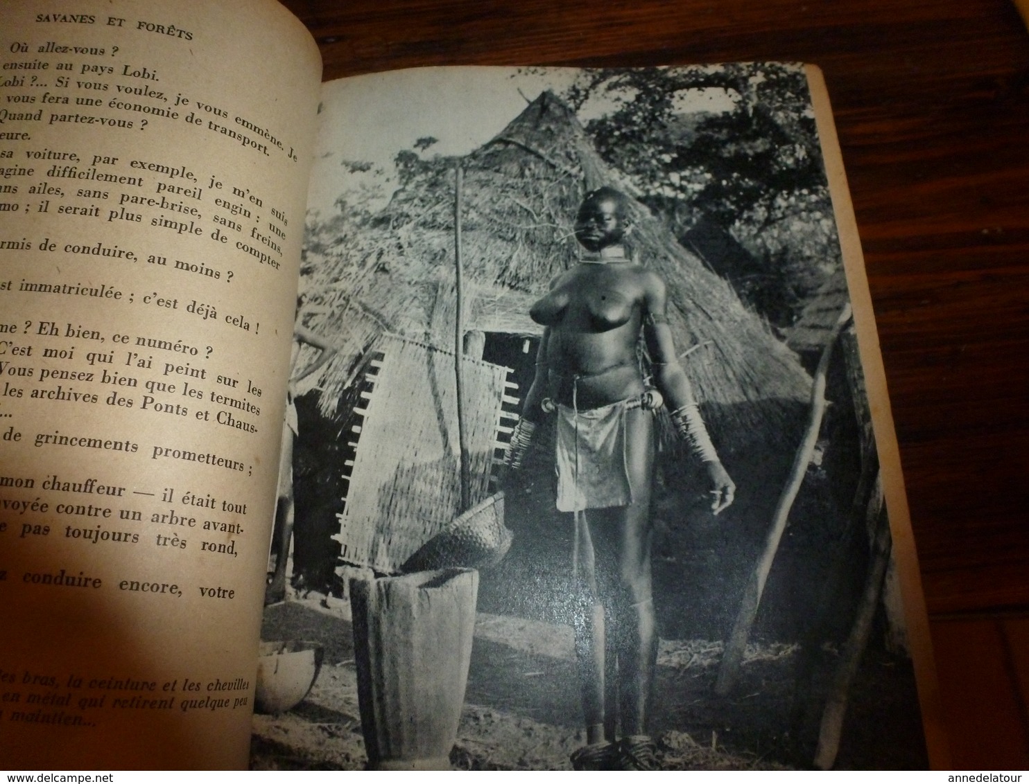 1944 SAVANES et FORÊTS par Jacques Soubrier (belles photographies nues de l'Afrique Noire, etc) Livre dédicacé à André