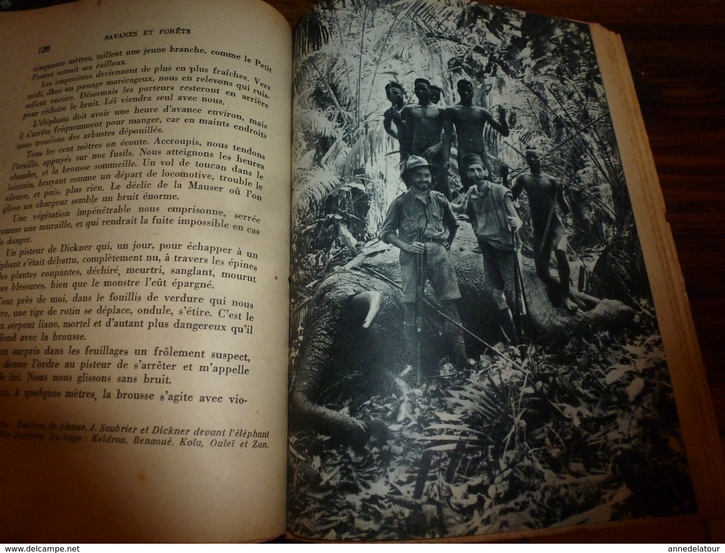 1944 SAVANES et FORÊTS par Jacques Soubrier (belles photographies nues de l'Afrique Noire, etc) Livre dédicacé à André