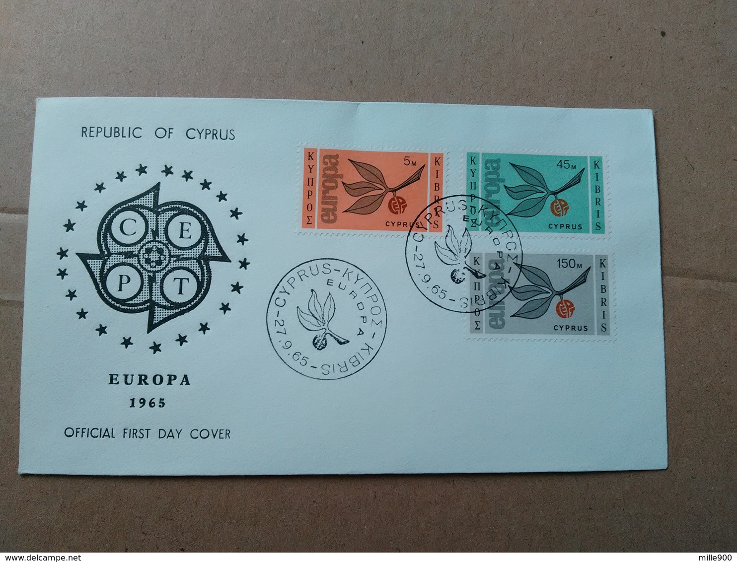 FDC EUROPA CEPT -  1965 - CIPRO - CYPRUS - 1965