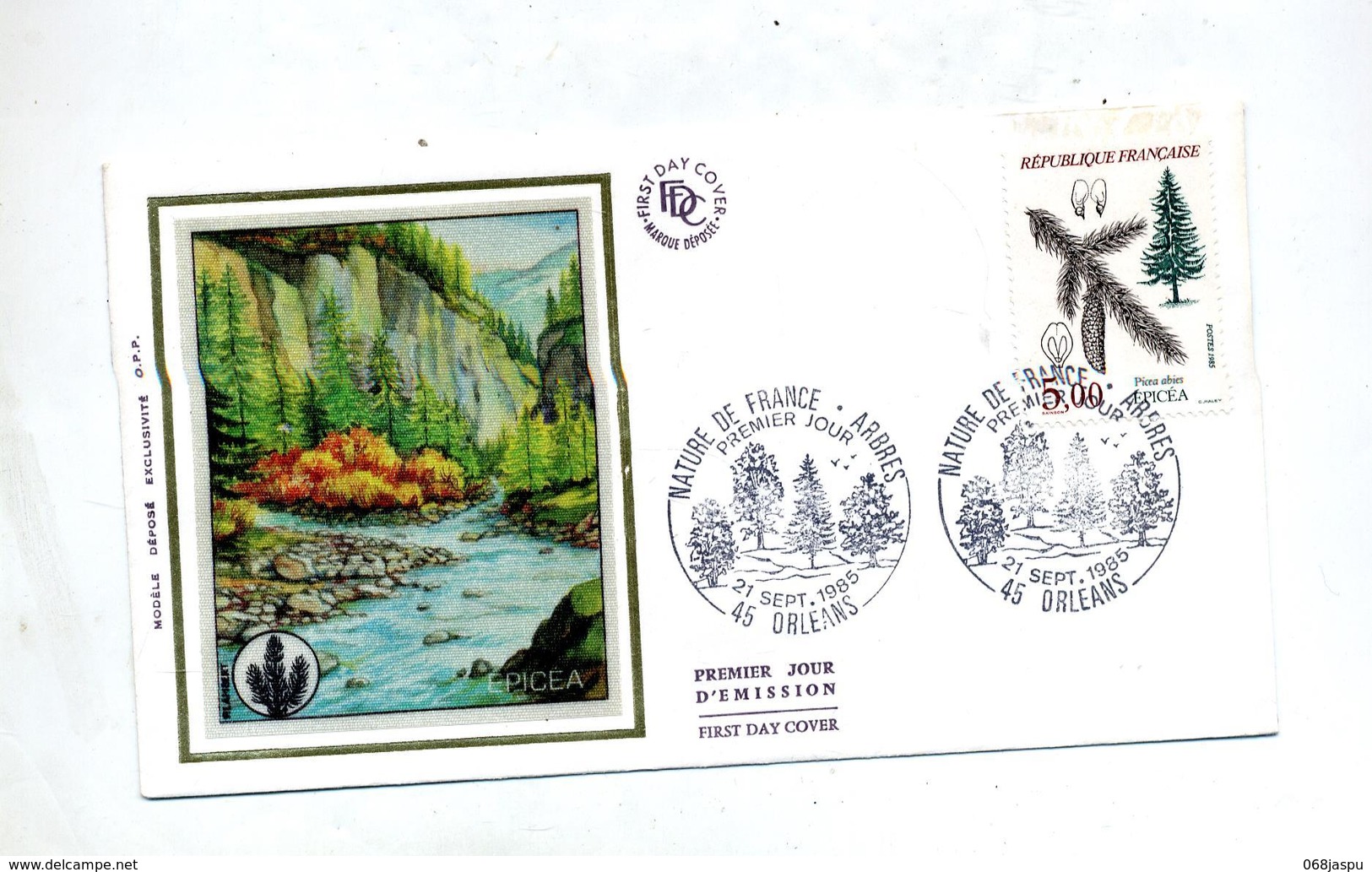 Lettre Fdc 1985 Orleans Epicea - 1980-1989