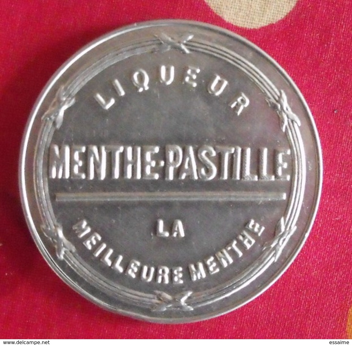 Miroir Publicitaire, De Sac, De Poche Ou De Courtoisie. Liqueur Menthe-pastille. 1950 - Other & Unclassified