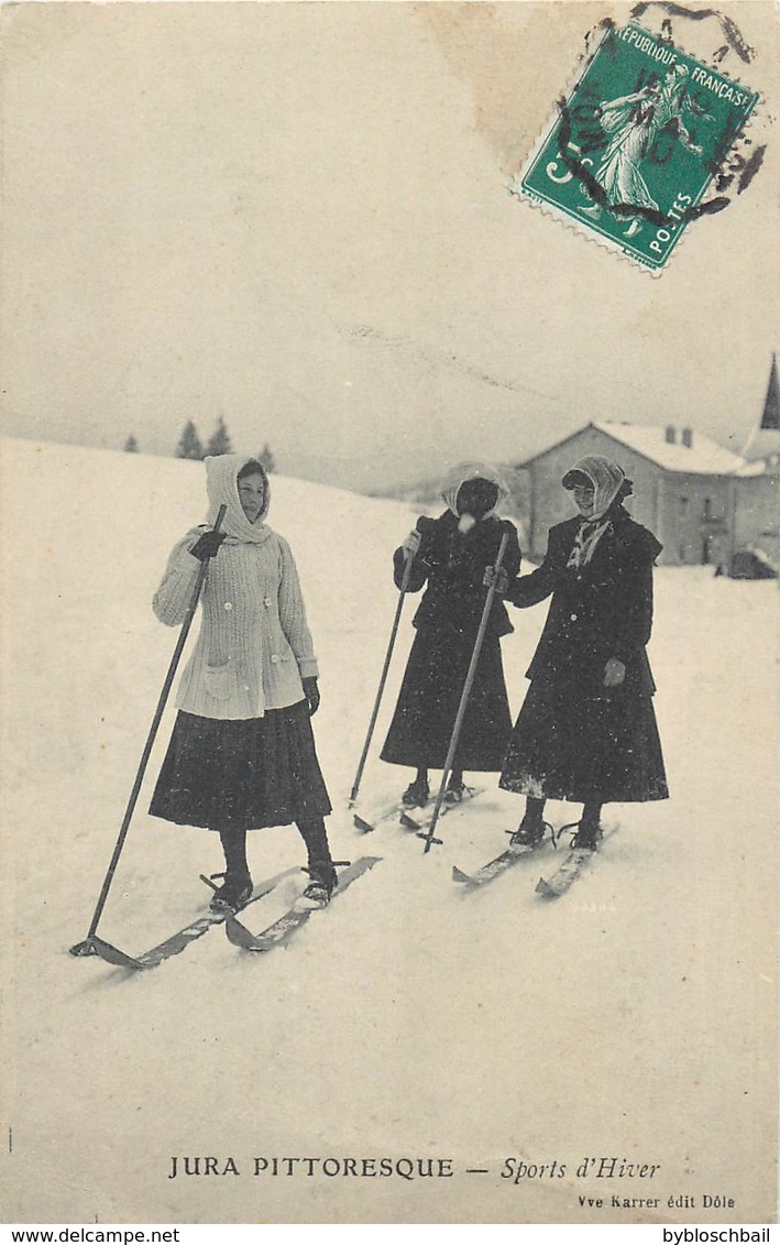 CPA 39 Jura Pittoresque - Sports D'Hiver - Ski - Vve Karrer édit Dole - Autres & Non Classés