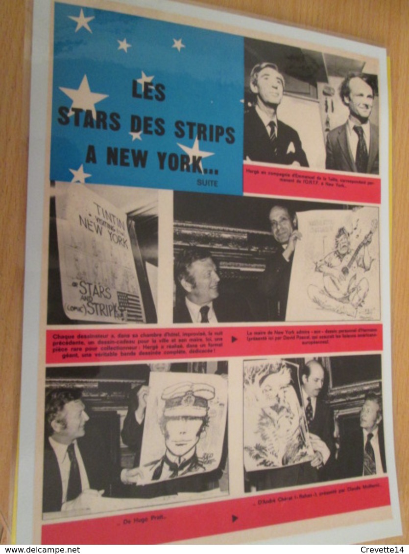 (33)  HERGE A NEW-YORK Avec D'autres  -  Pour  Collectionneurs ... Page De Revue Des Années 80 - Tintin