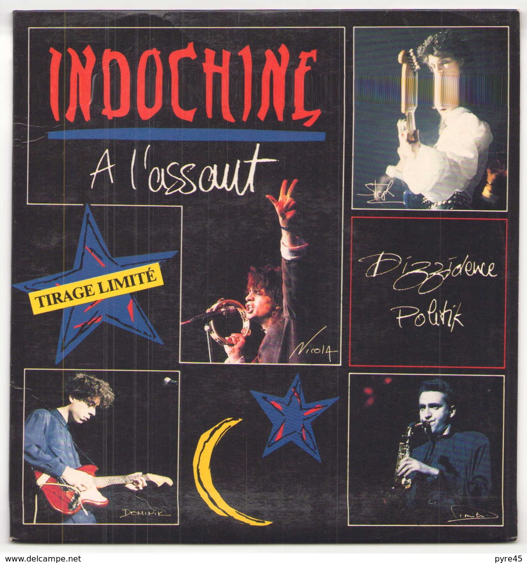 45 TOURS INDOCHINE ARIOLA 108719 A L ASSAUT / DIZZIDENCE POLITIK - Other - French Music