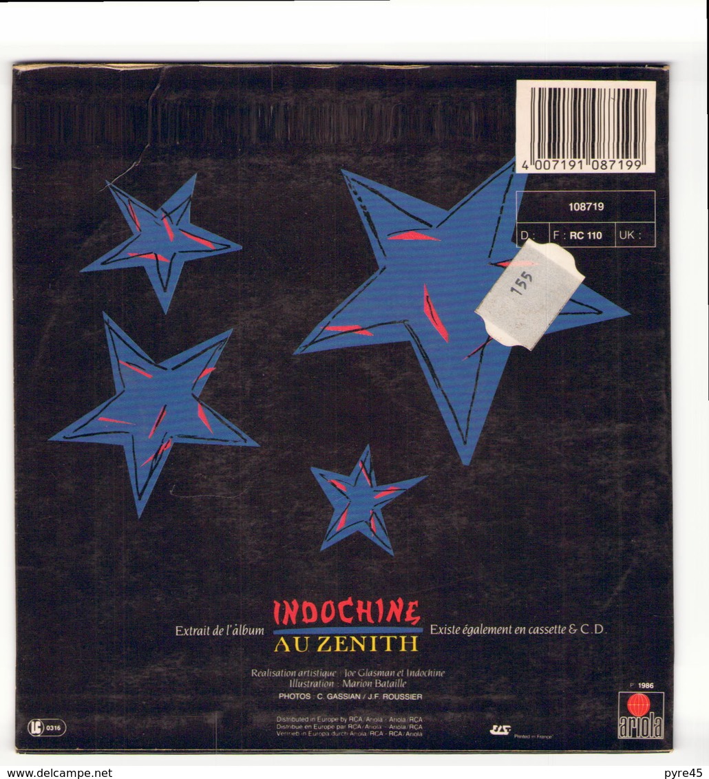 45 TOURS INDOCHINE ARIOLA 108719 A L ASSAUT / DIZZIDENCE POLITIK - Other - French Music