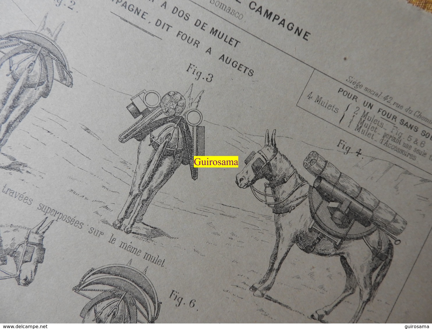 Matériel De Boulangerie De Campagne Système Geneste, Herscher Et Somasco - Usine De Creil : Transport à Dos De Mulet - Documents