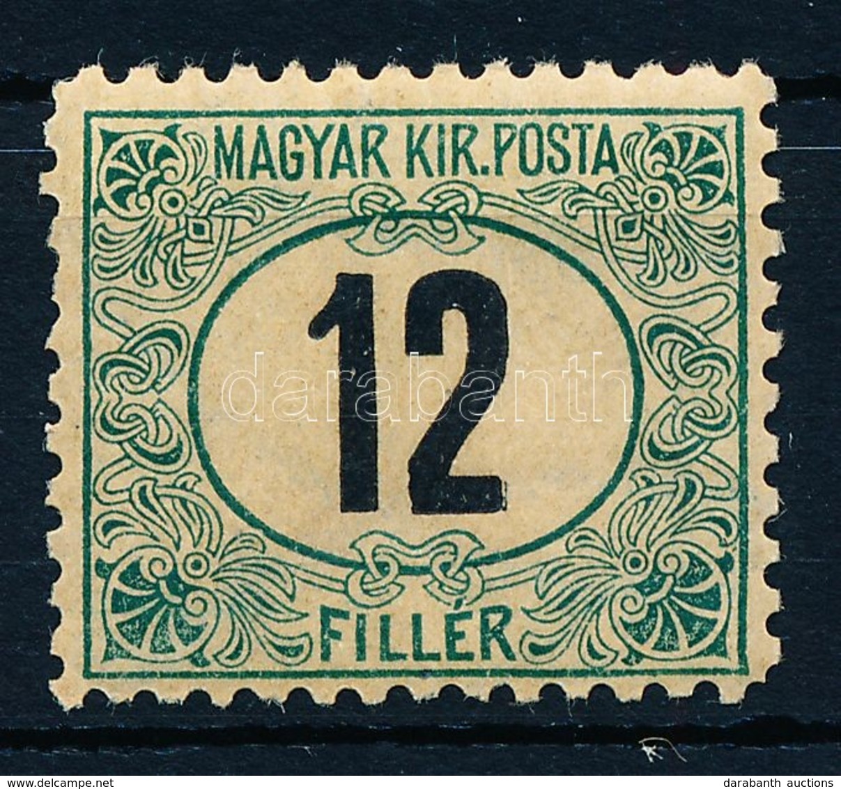 ** 1903 Zöldportó 12f B 11 1/2 Fogazás (100.000) (pici Ráncok / Small Creases) - Autres & Non Classés