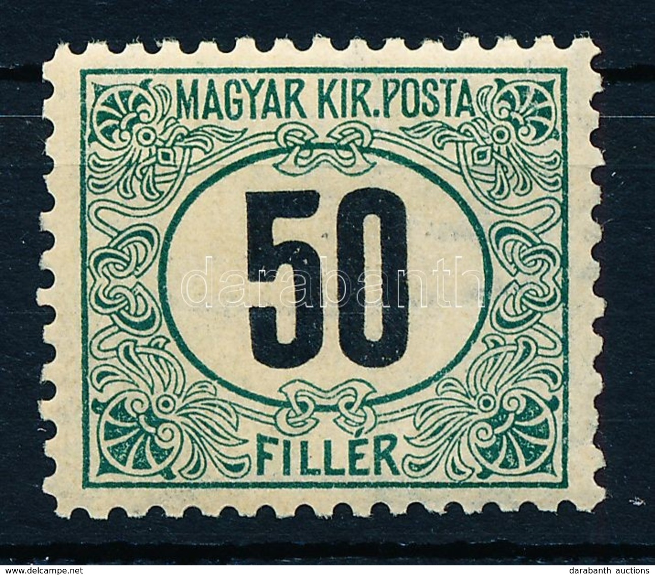 * 1903 Zöldportó 50f B 11 1/2 Fogazás, Alig Látható Falcnyom (*100.000) - Altri & Non Classificati