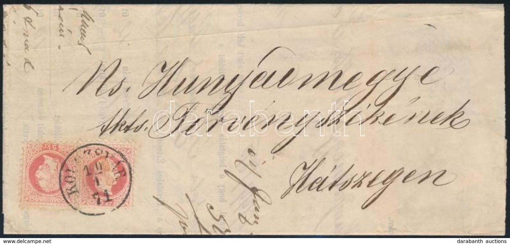 1871 Levél 2 X 5kr Bérmentesítéssel 'KOLOZSVÁR' - 'HATZEG' érdekes Tartalommal (87.000) - Sonstige & Ohne Zuordnung