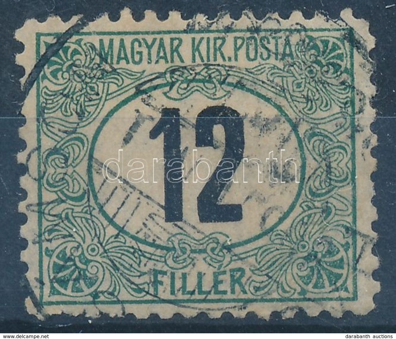 O 1903 Zöldportó 12f B Fogazással (30.000) - Altri & Non Classificati