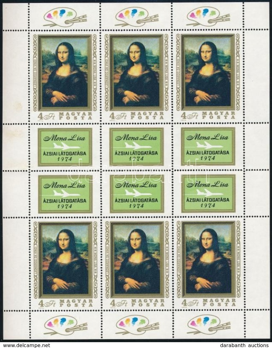 ** 1974 Mona Lisa Hajtott Kisív (13.000) - Altri & Non Classificati