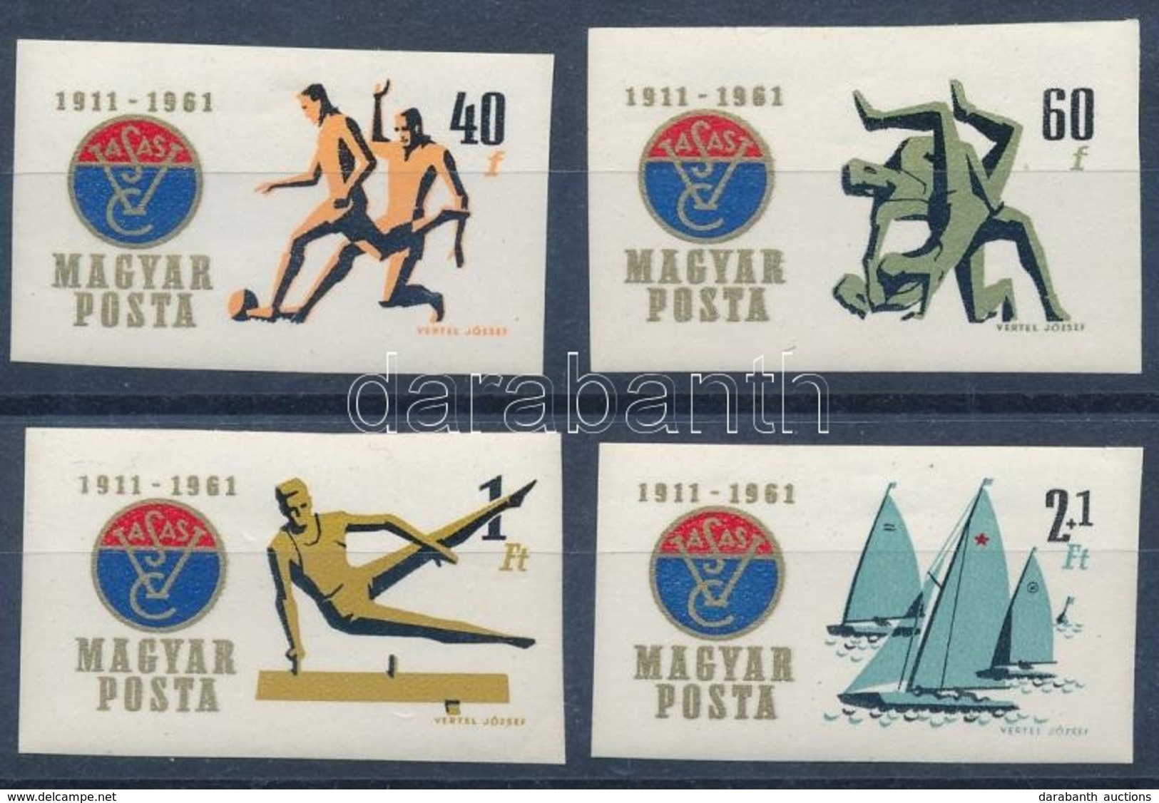 ** 1961 Vasas Sportklub (I.) Vágott Sor (5.000) (kis Törések) - Autres & Non Classés