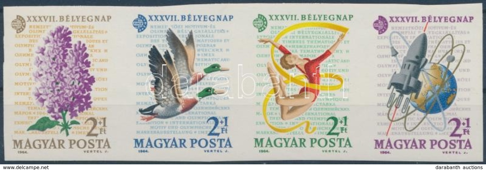 ** 1964 Bélyegnap (39.) Vágott Csík (3.500) - Autres & Non Classés