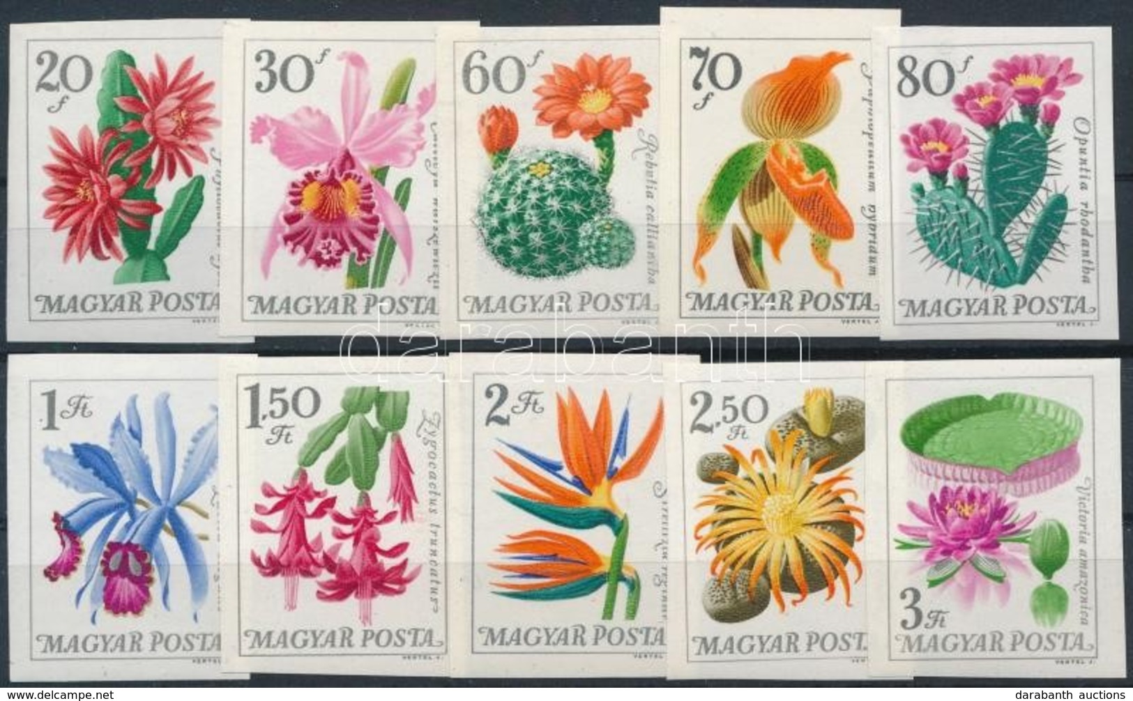** 1965 Botanikus Kertek Virágai Vágott Sor (5.500) - Autres & Non Classés