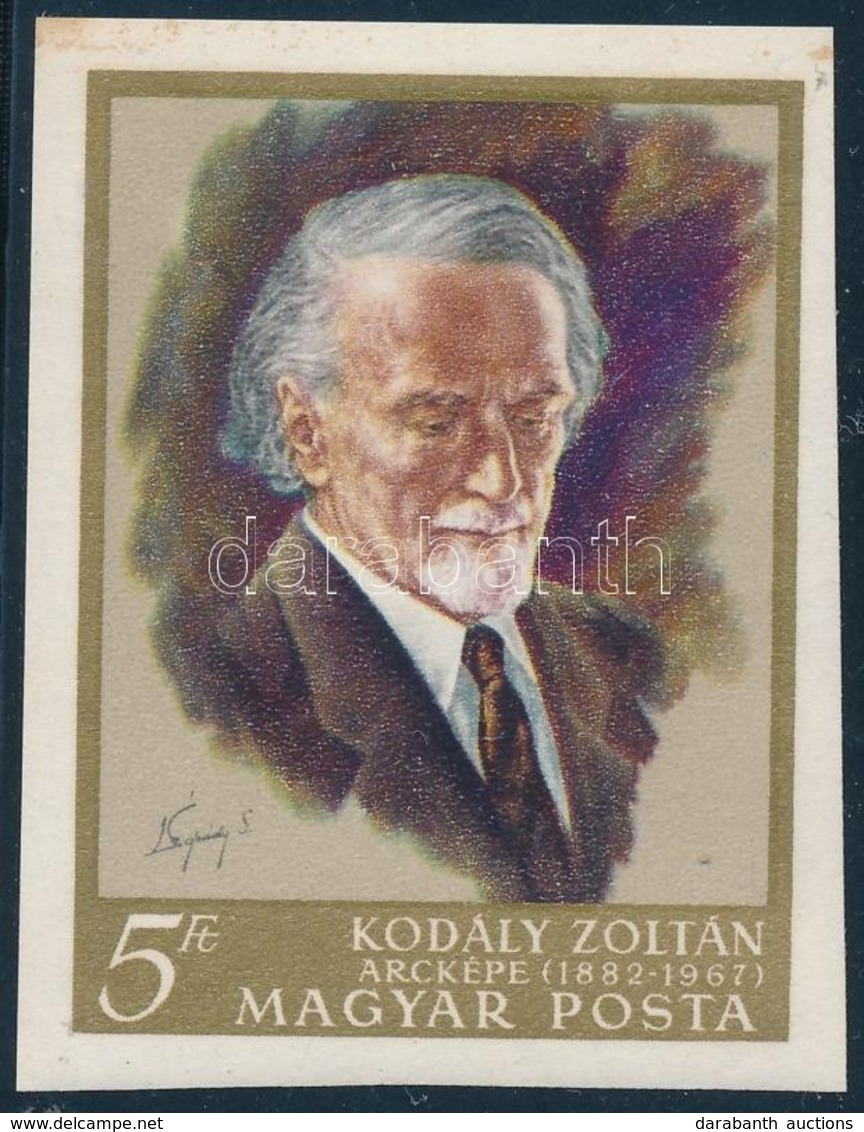 ** 1968 Kodály Zoltán (I.) Vágott Bélyeg - Autres & Non Classés