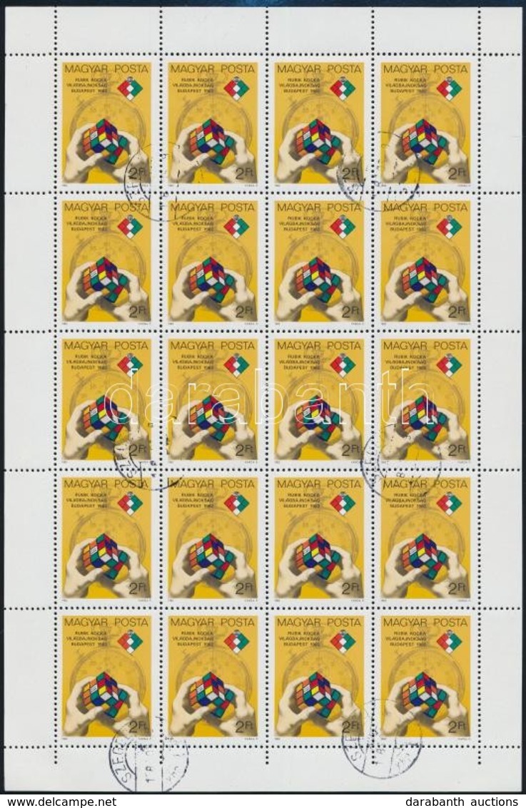 O 1982 Rubik Kocka 5 Db Teljes ív (10.000) - Other & Unclassified