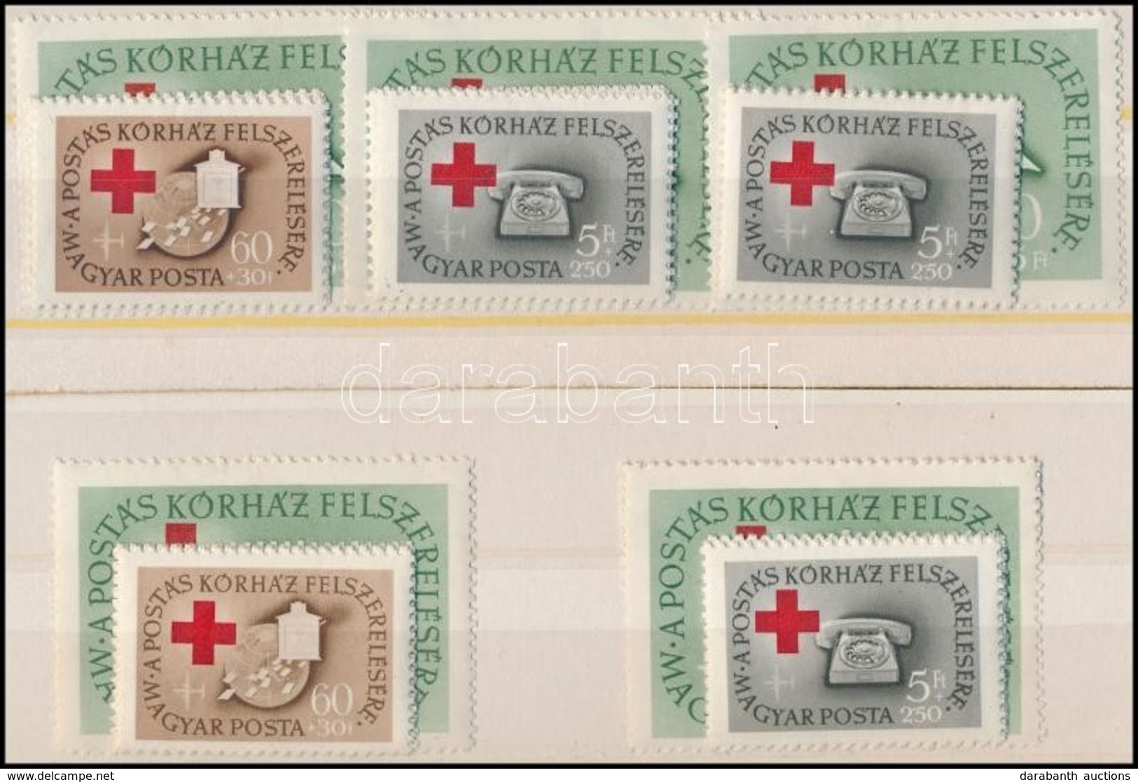 ** 1957 Postakórház 5 Db Sor (10.000) - Autres & Non Classés