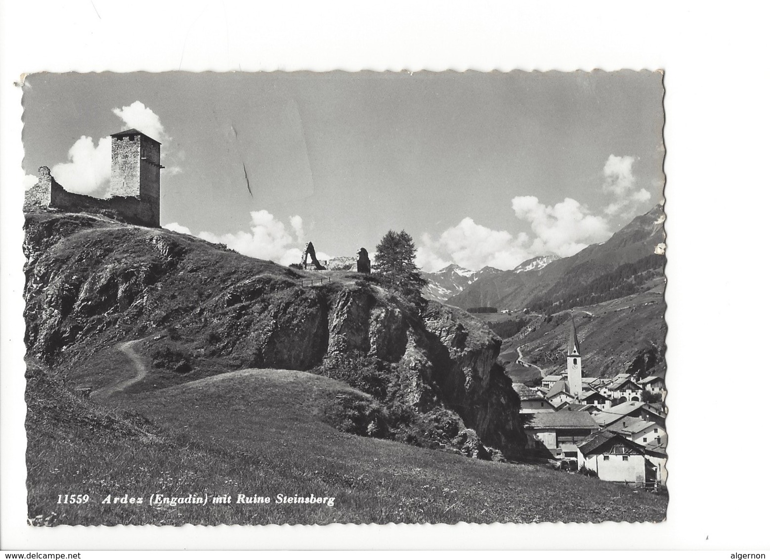 20685 - Ardez Mit Ruine Steinsberg + Cachet Ardez  (format 10 X 15) - Ardez