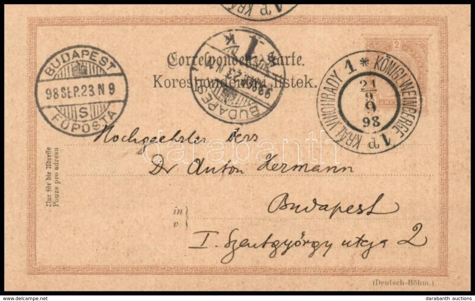 Ausztria 1898 - Autres & Non Classés