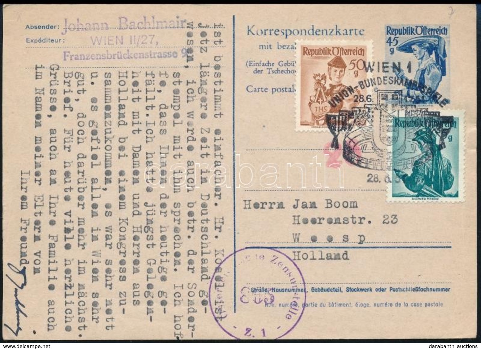 Ausztria 1951 - Altri & Non Classificati