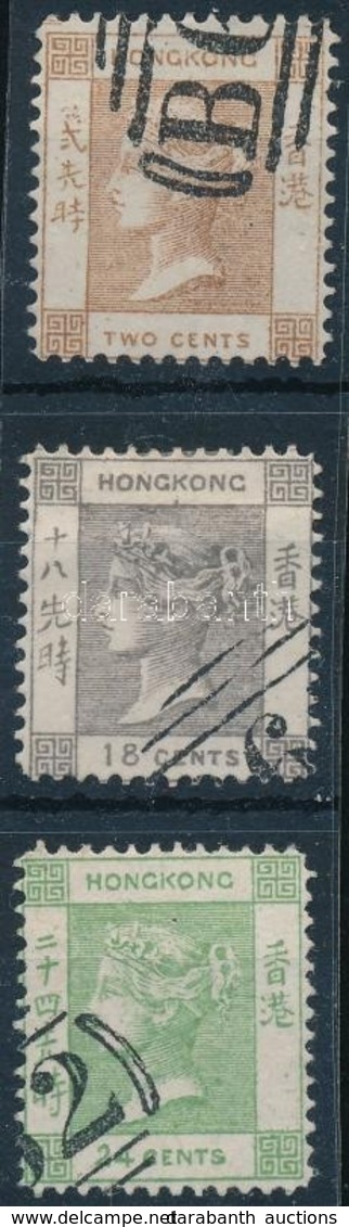 O Hongkong 3 Klf Klasszikus Bélyeg Garancia Nélkül (Mi EUR 380,-) - Autres & Non Classés