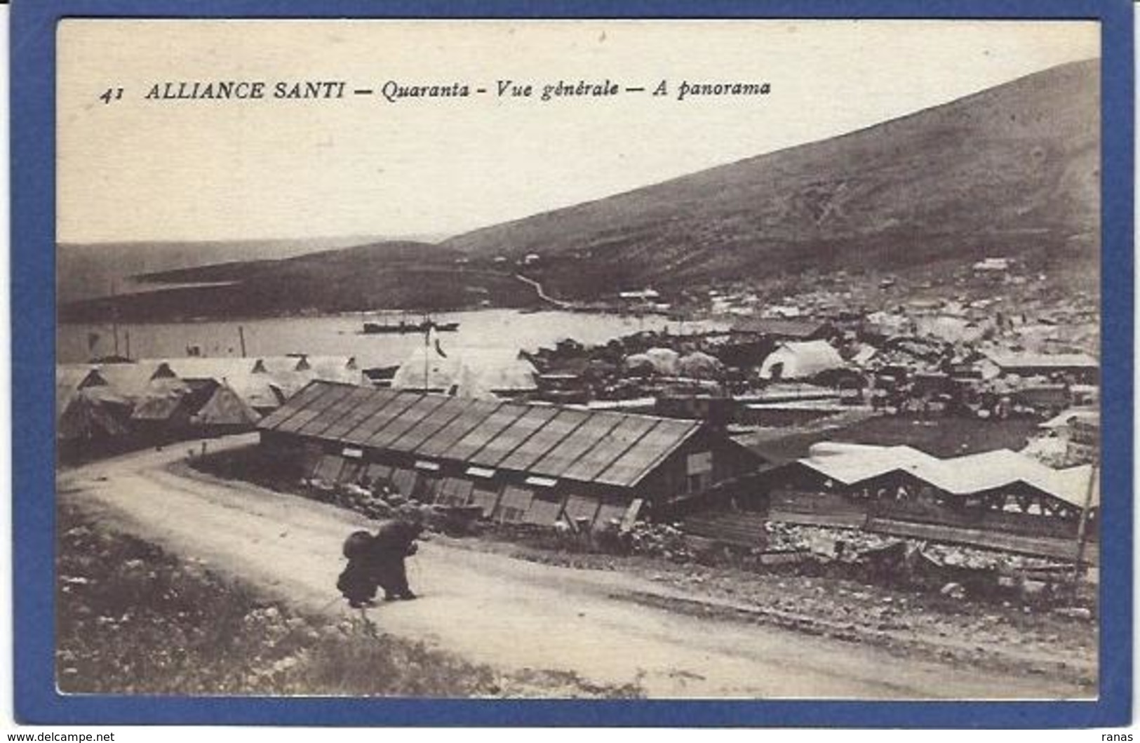 CPA Albanie Albania Type écrite Alliance Santi - Albanien