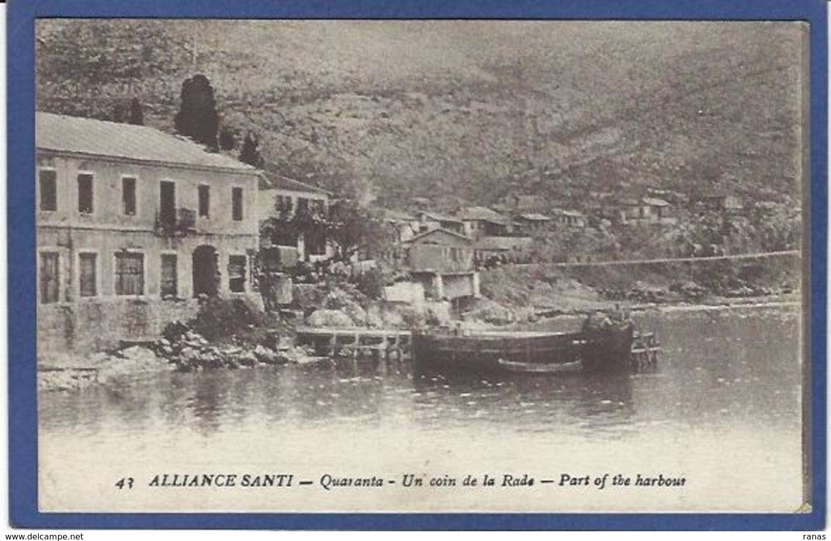 CPA Albanie Albania Type écrite Alliance Santi - Albania