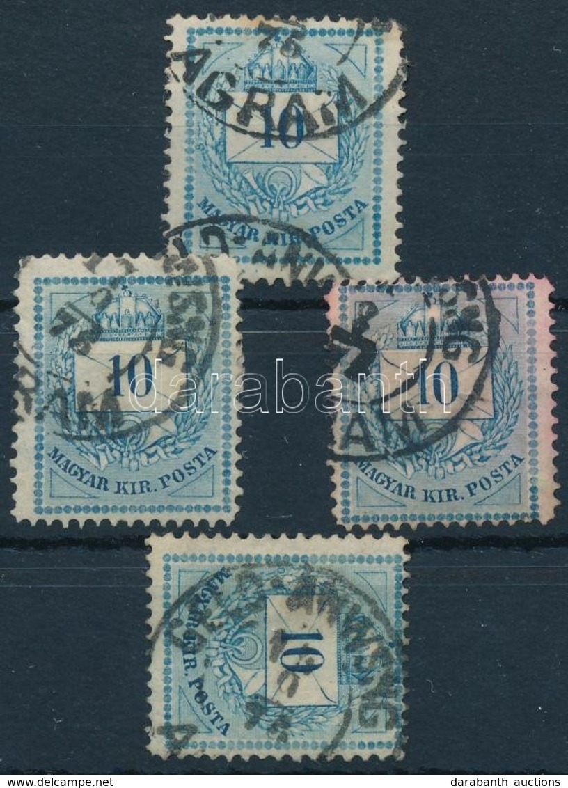 O 1874 4 Db 10kr 'AGRAM GELDANWEISUNG' (Gudlin 4 X 350 P) - Altri & Non Classificati