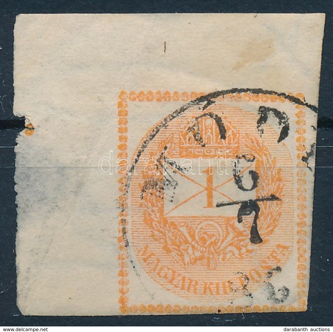 O 1874 Hírlapbélyeg ívsarki / Corner Newspaper Stamp - Altri & Non Classificati