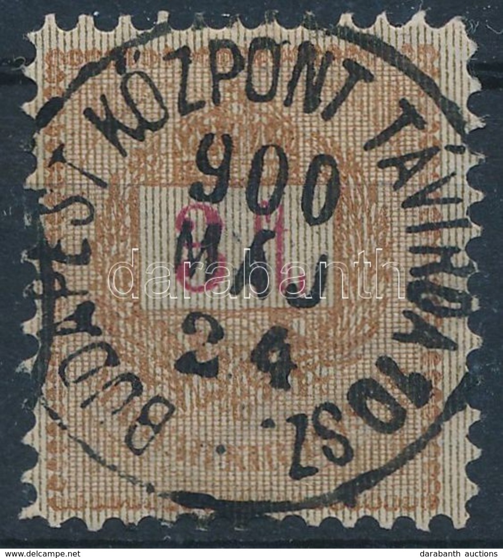 O 1888 3Ft 1900-as 'BUDAPEST KÖZPONT TÁVÍRDA 10.SZ.' Bélyegzéssel - Sonstige & Ohne Zuordnung