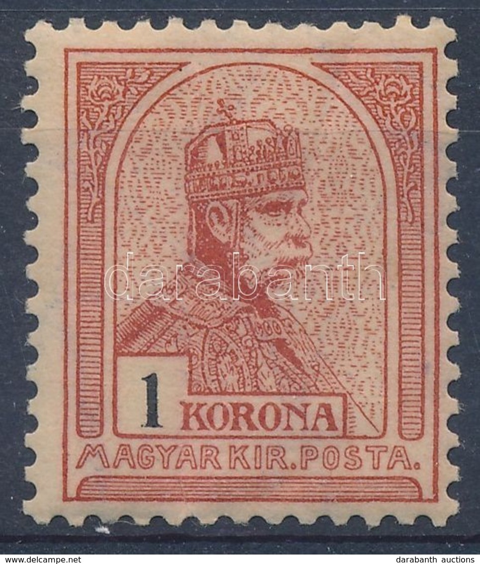 * 1900 Turul 1K Csillagvízjellel (törések / Folded) - Altri & Non Classificati