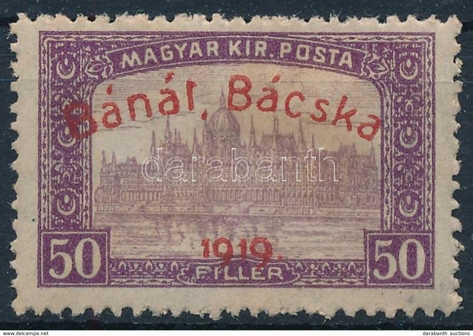 * Bánát-Bácska 1919 Parlament 50f Garancia Nélkül (7.500) - Altri & Non Classificati