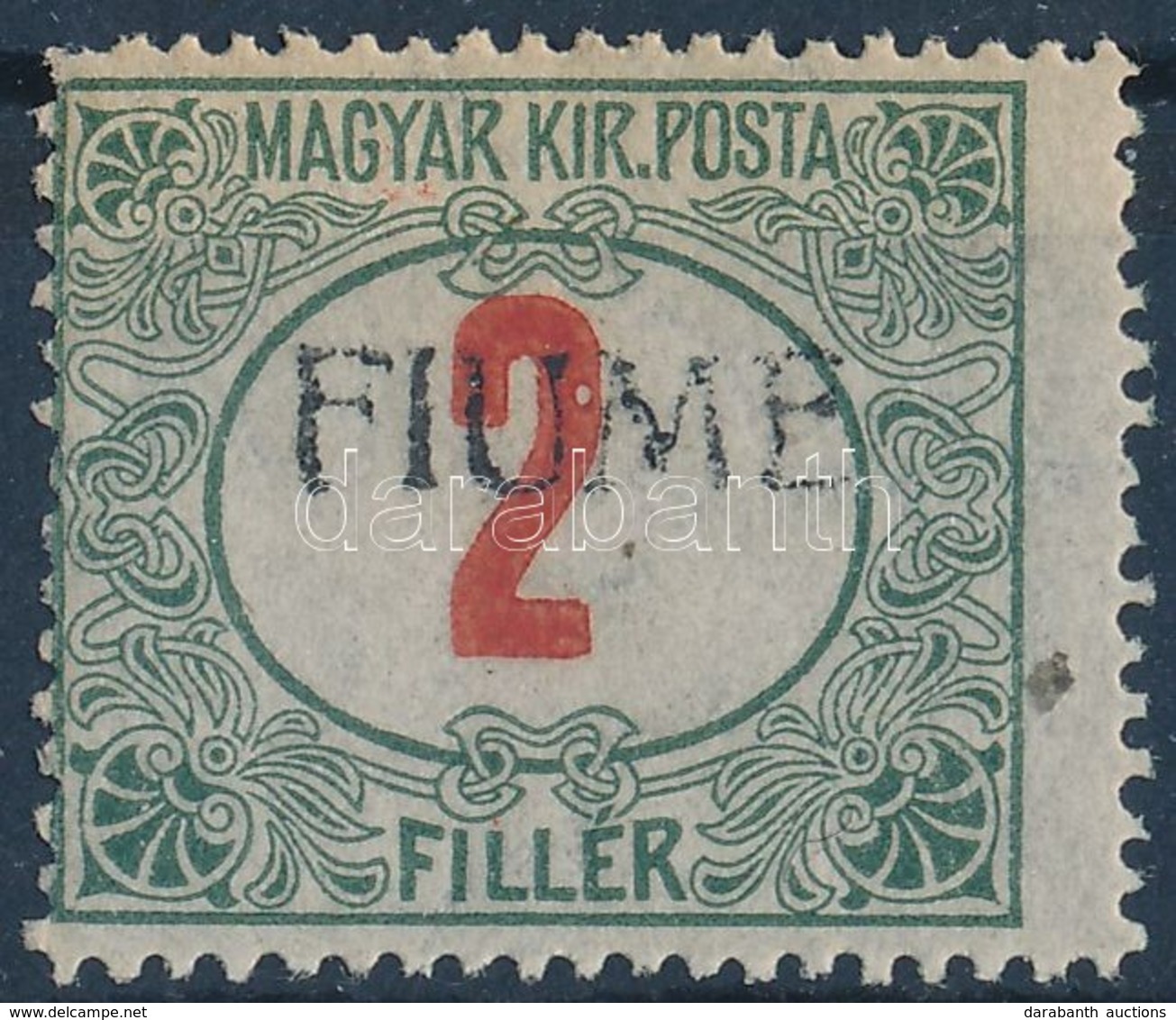 ** Fiume 1918 Pirosszámú Portó 2f Kézi Felülnyomással, Garancia Nélkül (**18.000) - Autres & Non Classés