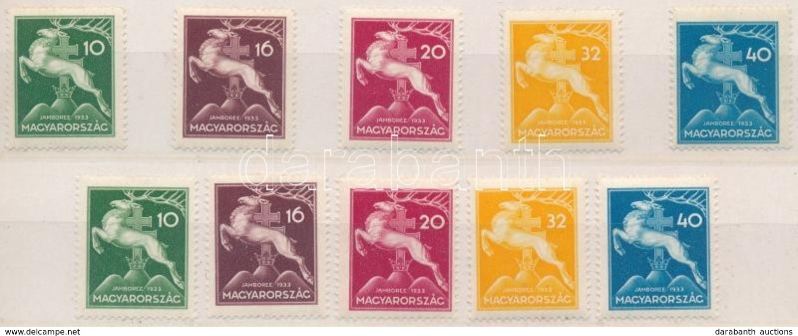 ** 1933 Cserkész 2 Db Sor (8.000) - Altri & Non Classificati