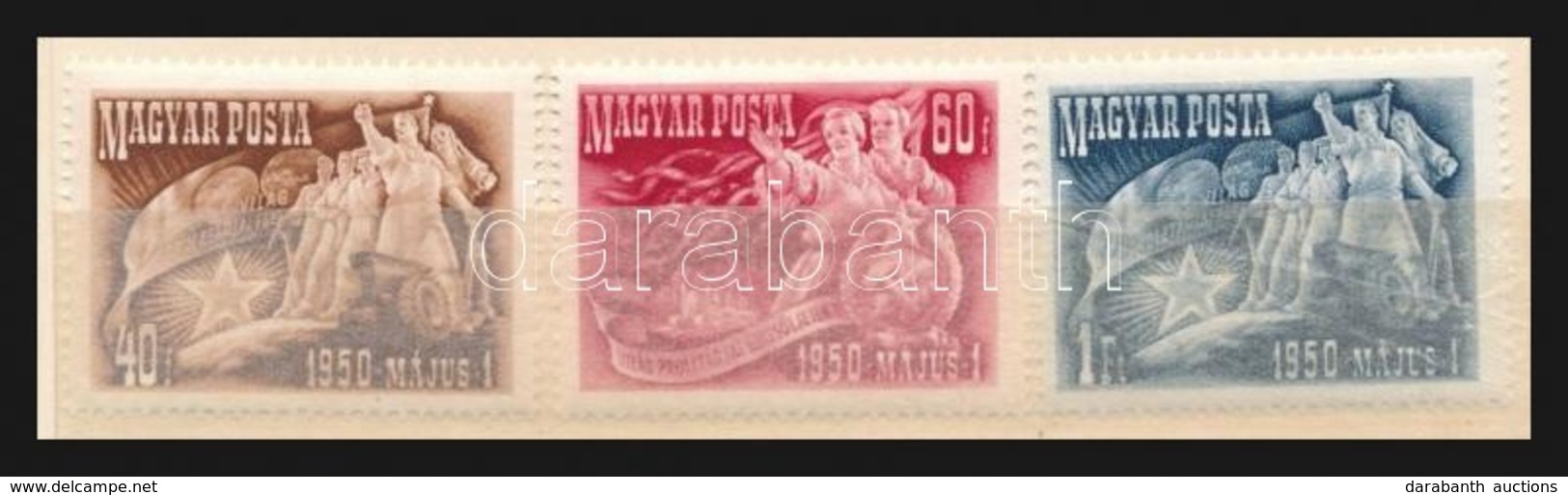 ** 1950 Május 1. Sor Postai Ajándék Tokban - Altri & Non Classificati