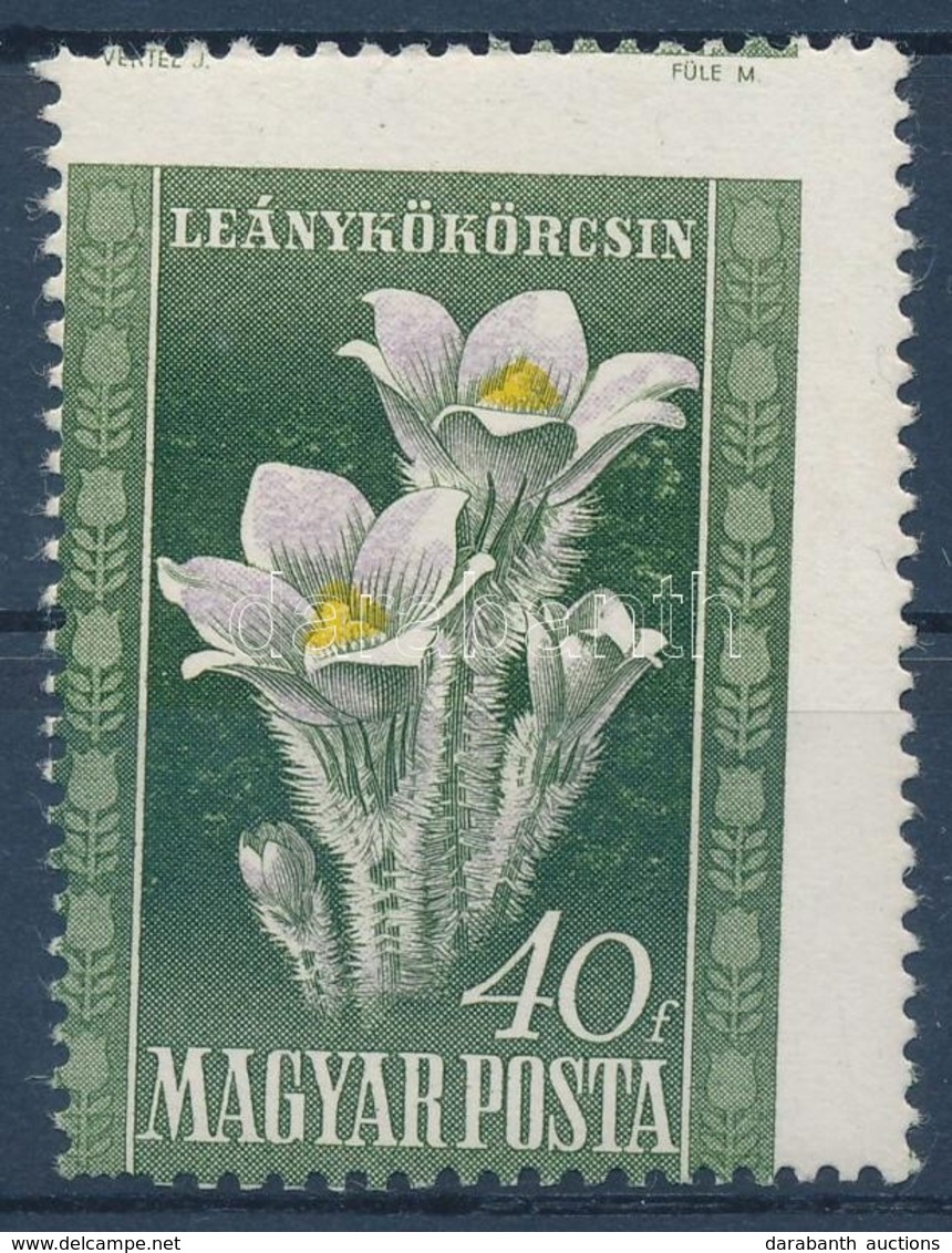 ** 1950 Virág 40f Képbe Fogazva - Autres & Non Classés