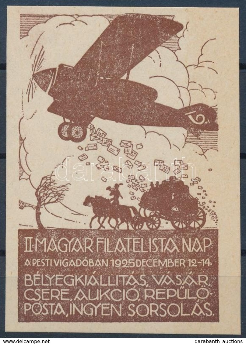 ** 1925/4bb II. M. Filatelista Nap Emlékív (16.000) - Autres & Non Classés
