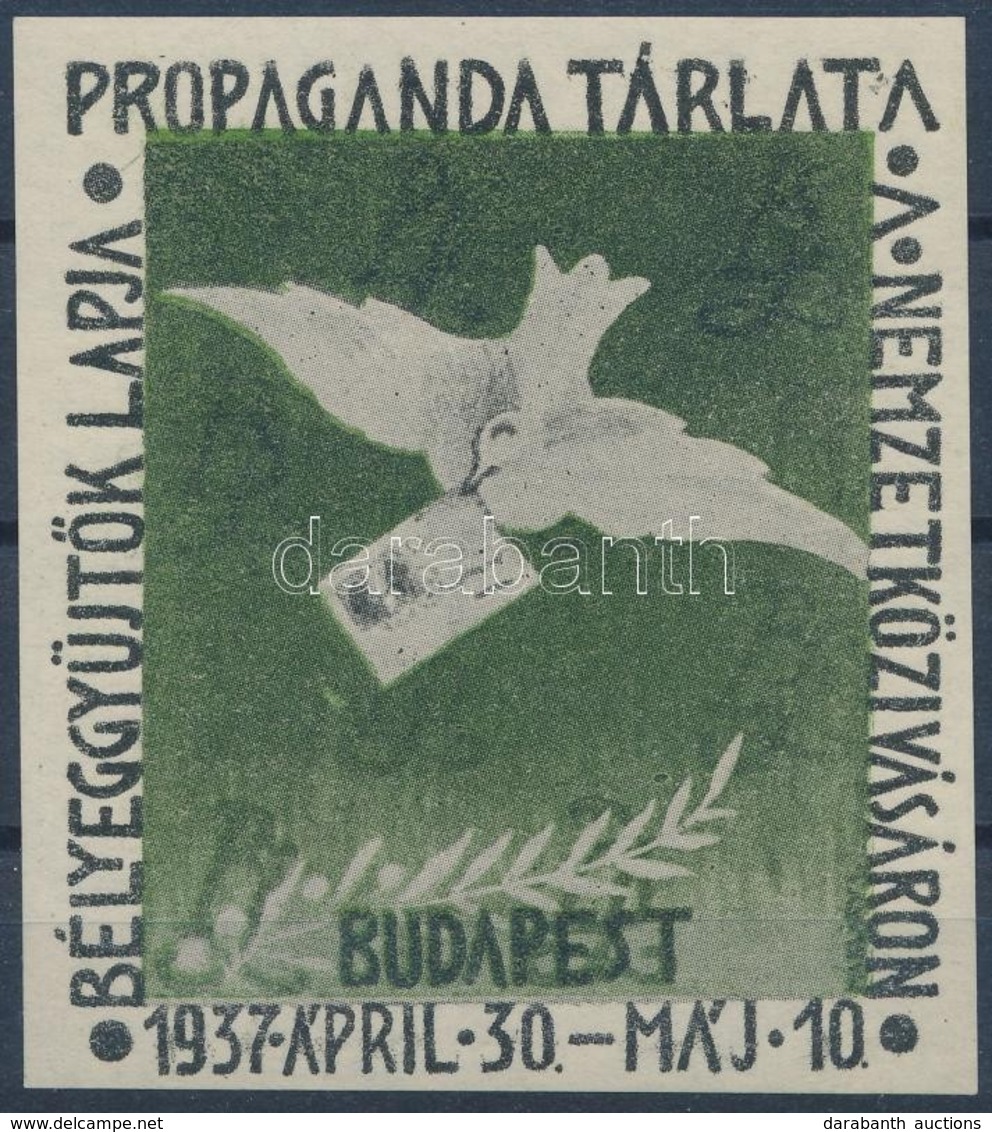 ** 1937/3a Bélyeggyűjtők Lapja Propaganda Tárlata Emlékblokk (6.500) - Altri & Non Classificati