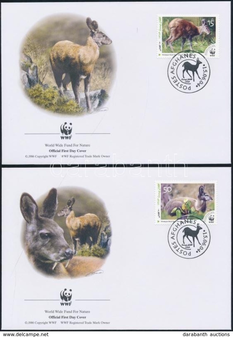 2004 WWF Pézsmaszarvas Sor 4 Db FDC-n - Autres & Non Classés