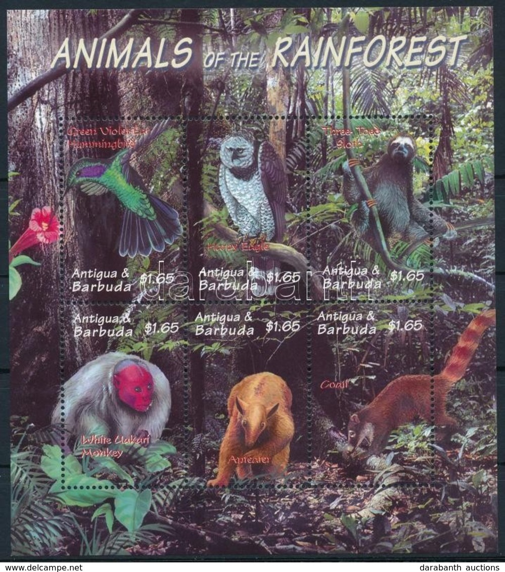 ** 2002 Esőerdő állatai Kisív Mi 3305 -3310 - Altri & Non Classificati