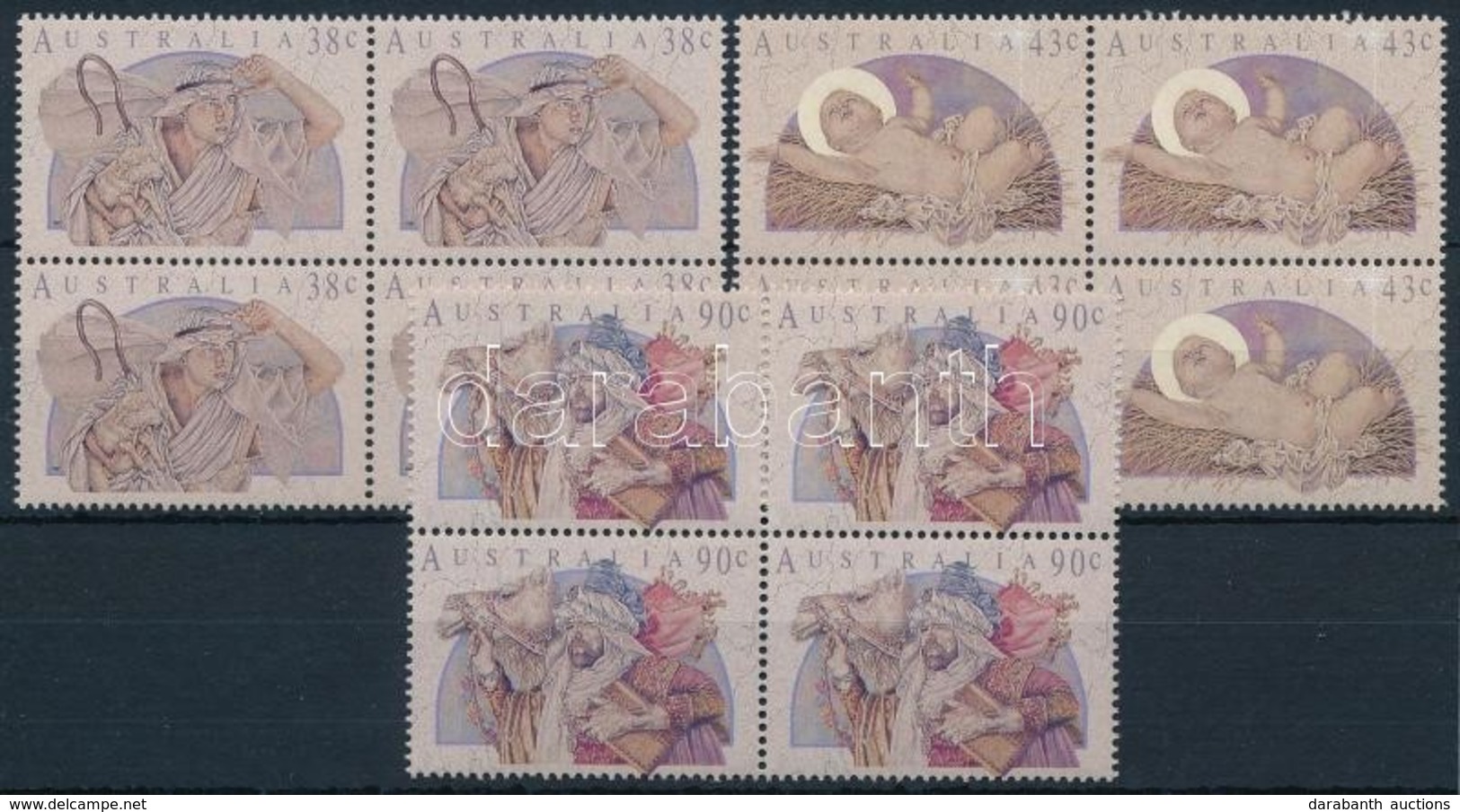 ** 1991 Karácsony Sor Négyestömbökben,
Christmas
Mi 1270-1272 - Autres & Non Classés