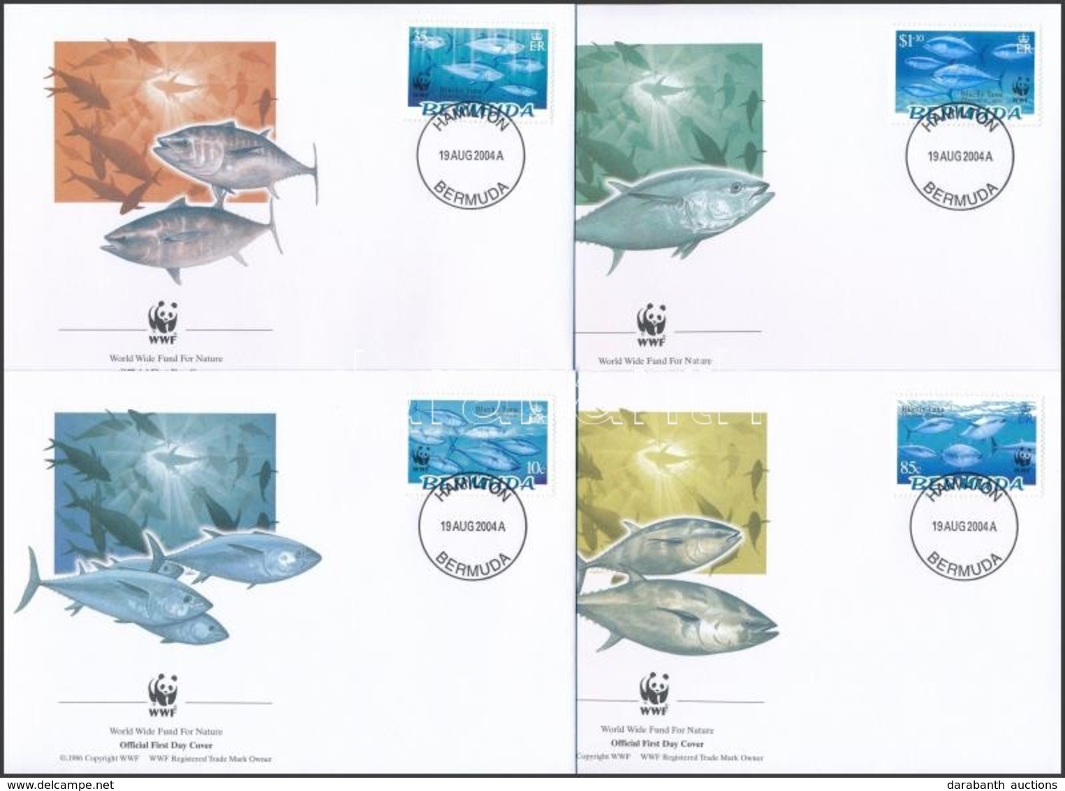 2004 WWF: Kékúszójú Tonhal Sor 4 Db FDC-n Mi 877-880 - Autres & Non Classés